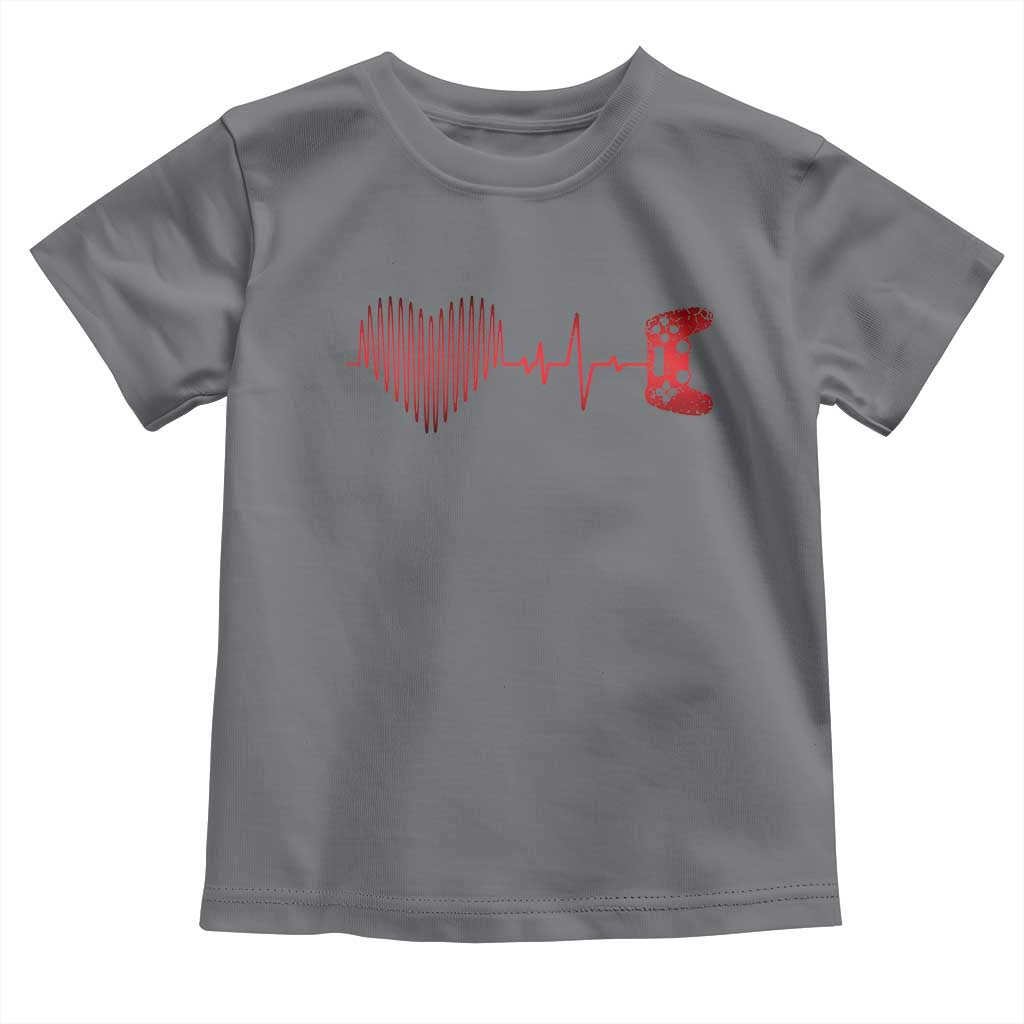 Valentine Gamer Toddler T Shirt Heartbeat Video Games Gaming Boys