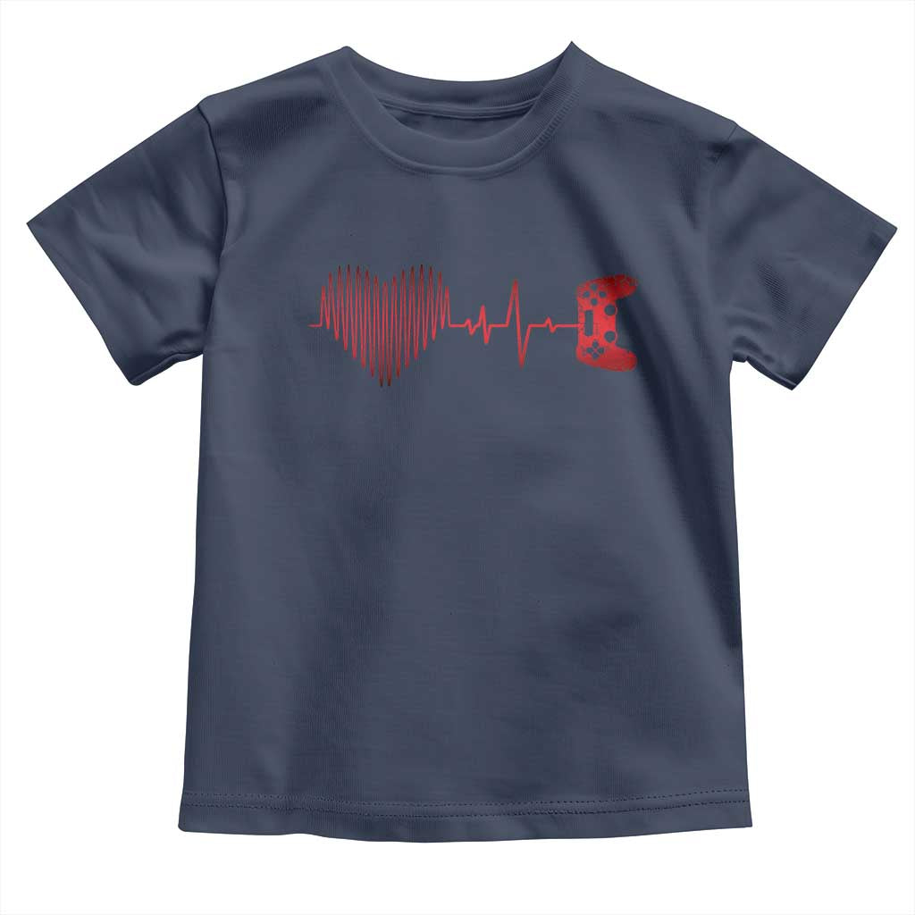Valentine Gamer Toddler T Shirt Heartbeat Video Games Gaming Boys