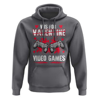 Funny Valentines Day Gamer Hoodie V Is For Video Games Toddler Boy Men Gift