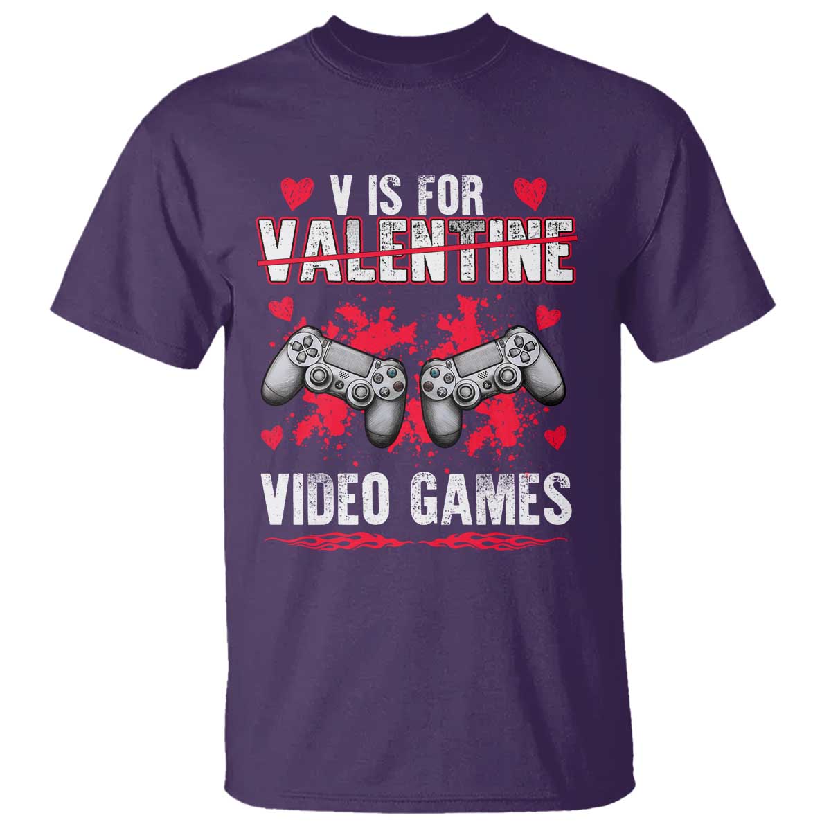 Funny Valentines Day Gamer T Shirt V Is For Video Games Toddler Boy Men Gift