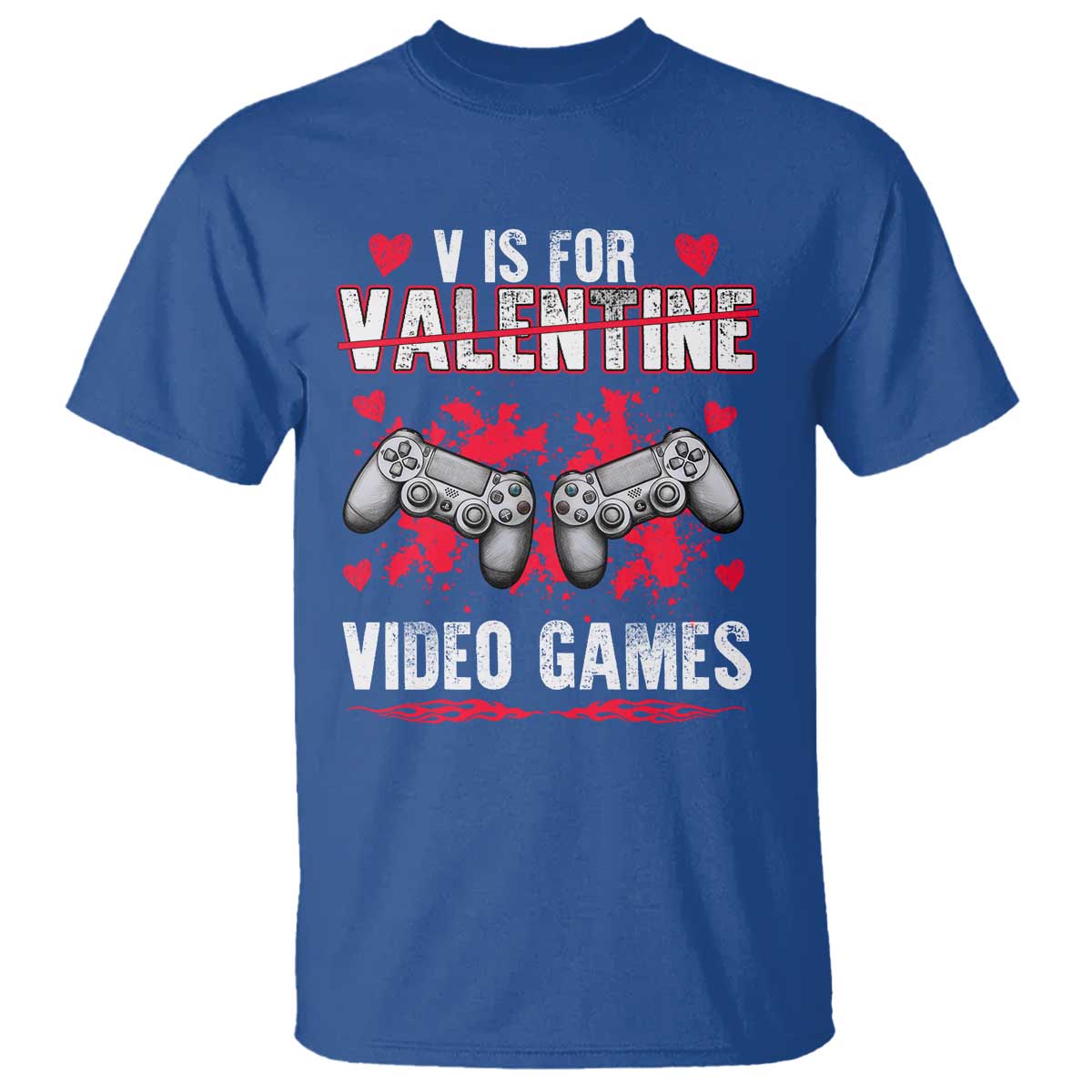 Funny Valentines Day Gamer T Shirt V Is For Video Games Toddler Boy Men Gift
