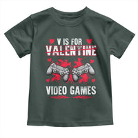 Funny Valentines Day Gamer Toddler T Shirt V Is For Video Games Toddler Boy Men Gift