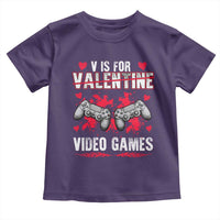Funny Valentines Day Gamer Toddler T Shirt V Is For Video Games Toddler Boy Men Gift