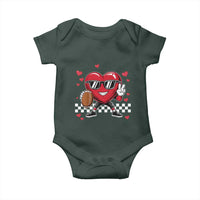 Funny Valentines Day Gamer Baby Onesie Gamer Heartbeat Video Games Gaming