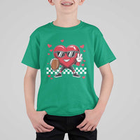 Funny Valentines Day Gamer T Shirt For Kid Gamer Heartbeat Video Games Gaming