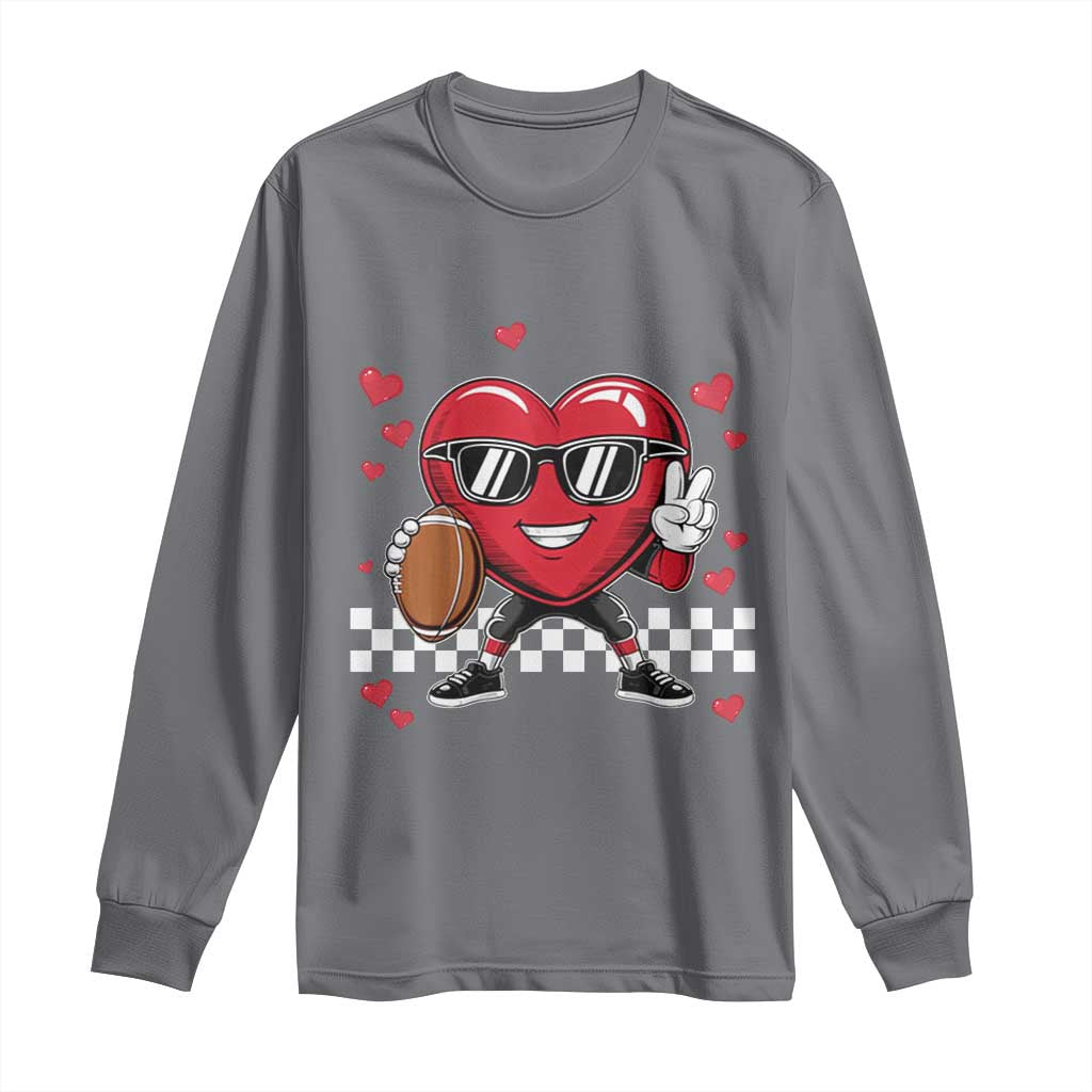 Funny Valentines Day Gamer Long Sleeve Shirt Gamer Heartbeat Video Games Gaming