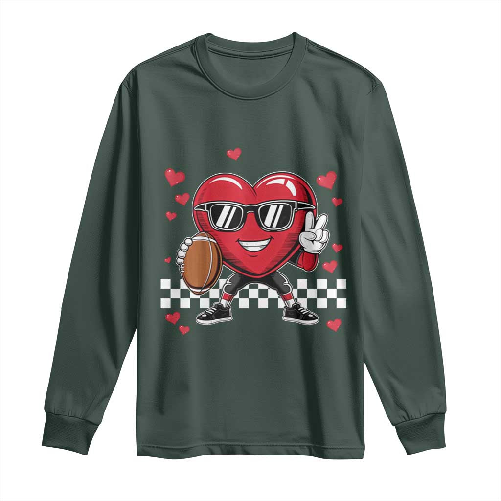 Funny Valentines Day Gamer Long Sleeve Shirt Gamer Heartbeat Video Games Gaming