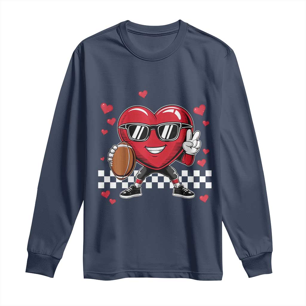 Funny Valentines Day Gamer Long Sleeve Shirt Gamer Heartbeat Video Games Gaming