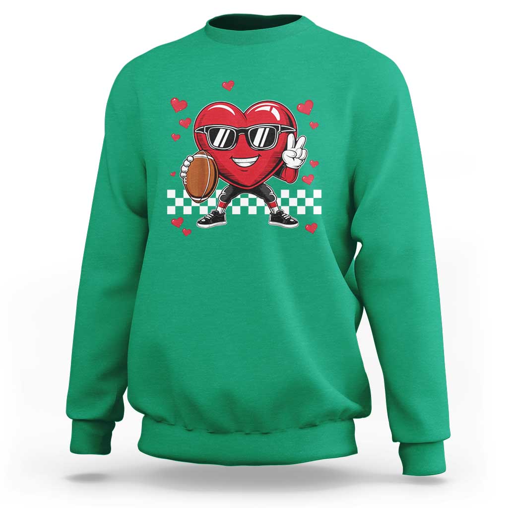 Funny Valentines Day Gamer Sweatshirt Gamer Heartbeat Video Games Gaming