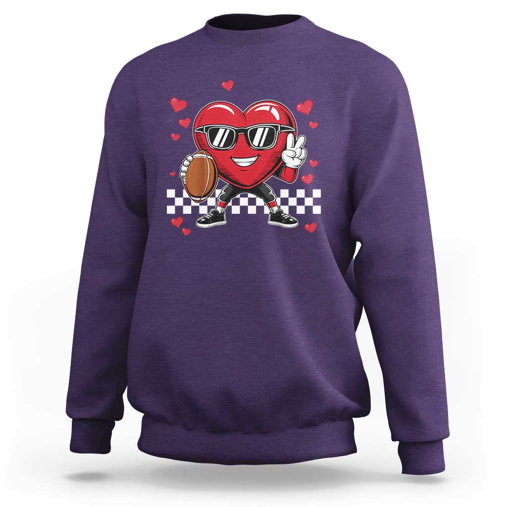 Funny Valentines Day Gamer Sweatshirt Gamer Heartbeat Video Games Gaming