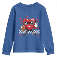 Funny Valentines Day Gamer Youth Sweatshirt Gamer Heartbeat Video Games Gaming