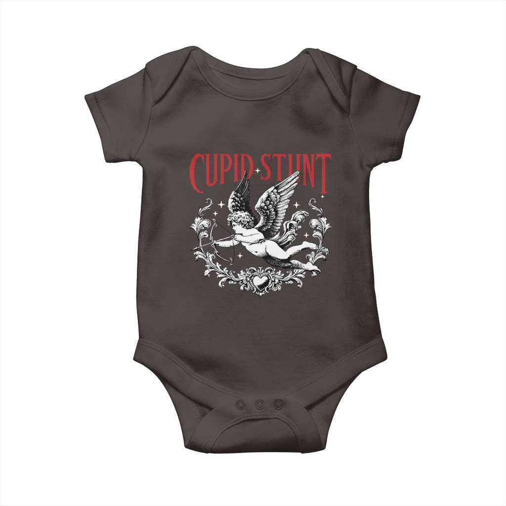 Valentines Party Retro Cupid Stunt Baby Onesie