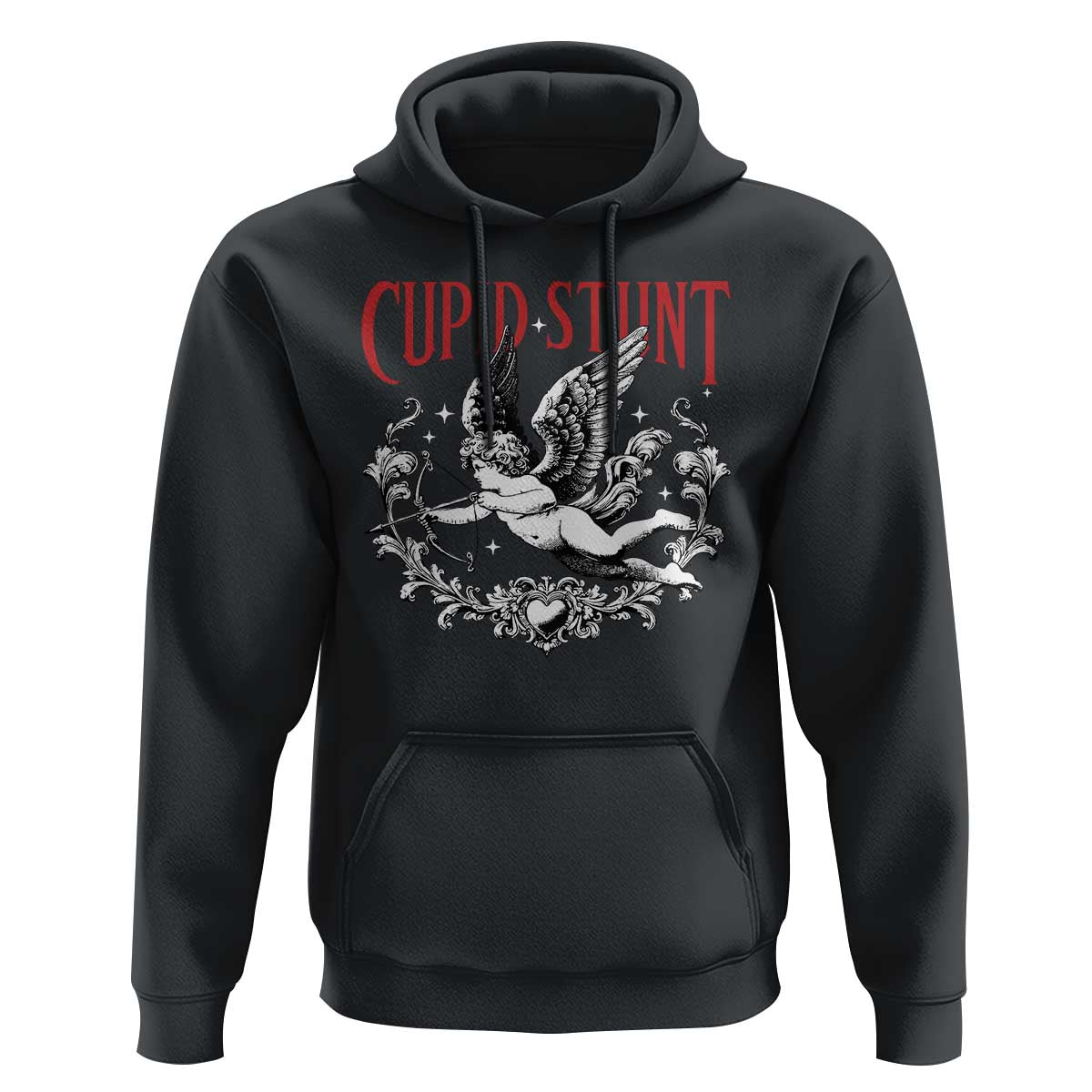 Valentines Party Retro Cupid Stunt Hoodie