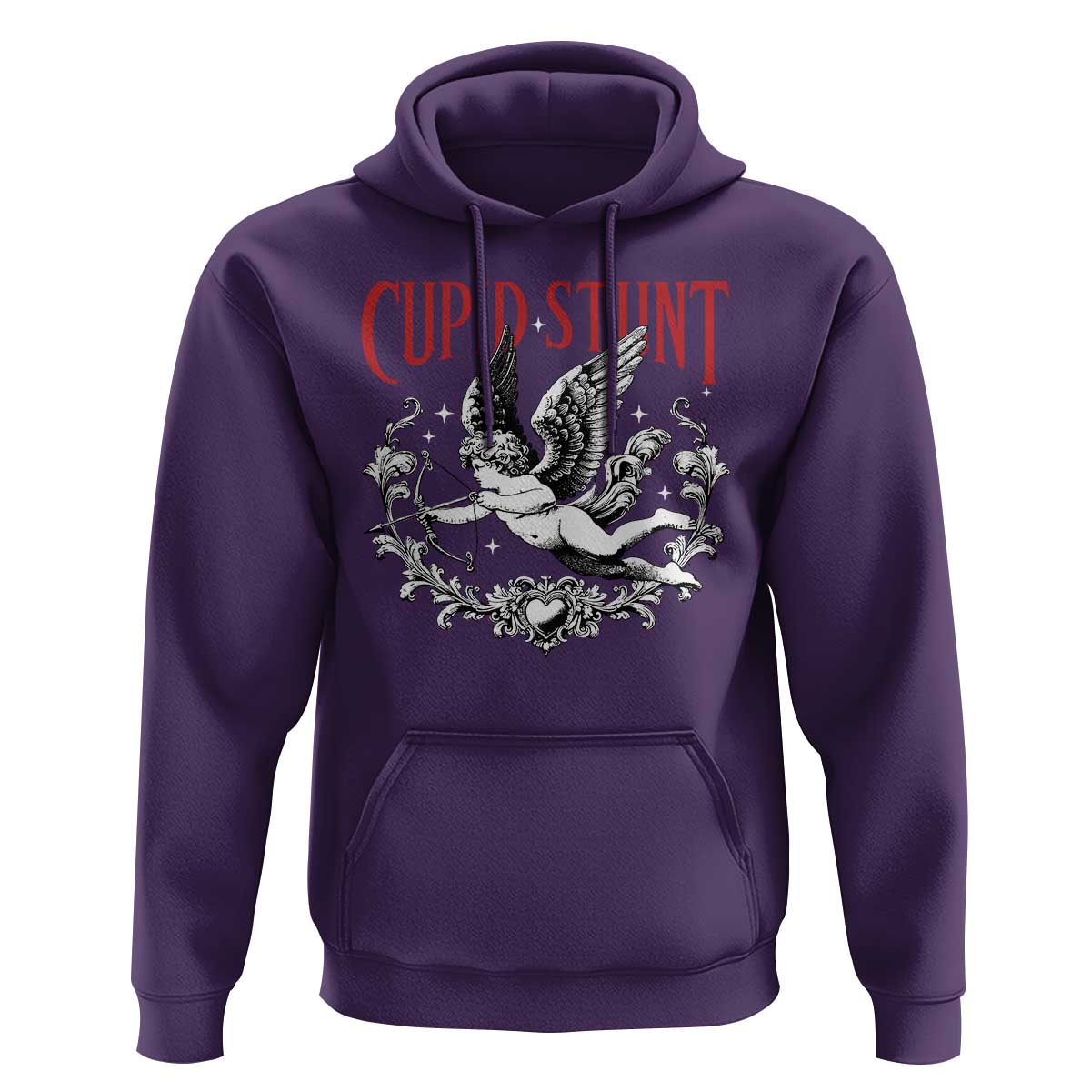 Valentines Party Retro Cupid Stunt Hoodie