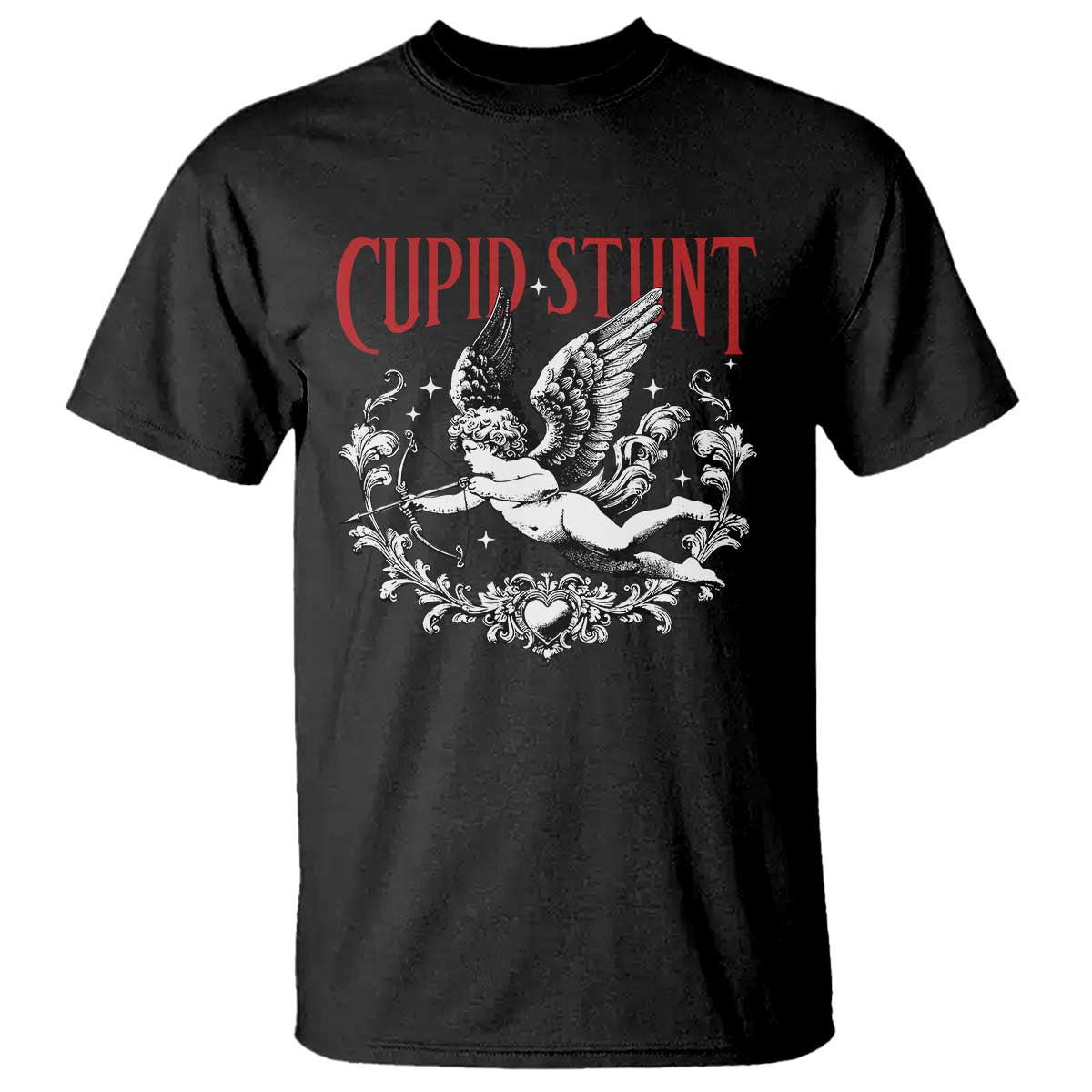Valentines Party Retro Cupid Stunt T Shirt