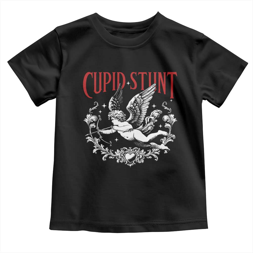 Valentines Party Retro Cupid Stunt Toddler T Shirt