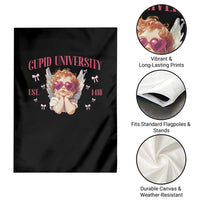 Cupid University Garden Flag Cute Valentines Day Funny College - Wonder Print Shop