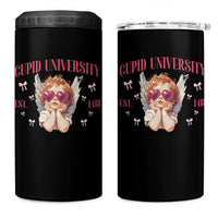 Cupid University 4 in 1 Can Cooler Tumbler Cute Valentines Day Funny College - Wonder Print Shop