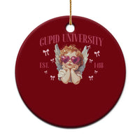 Cupid University Ceramic Ornament Cute Valentines Day Funny College - Wonder Print Shop