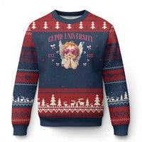 Cupid University Ugly Christmas Sweater Cute Valentines Day Funny College - Wonder Print Shop