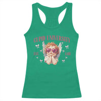 Cupid University Racerback Tank Top Cute Valentines Day Funny College - Wonder Print Shop