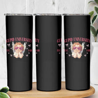 Cupid University Skinny Tumbler Cute Valentines Day Funny College - Wonder Print Shop
