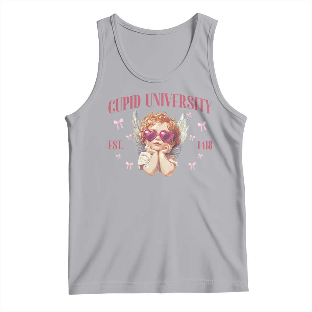 Cupid University Tank Top Cute Valentines Day Funny College - Wonder Print Shop