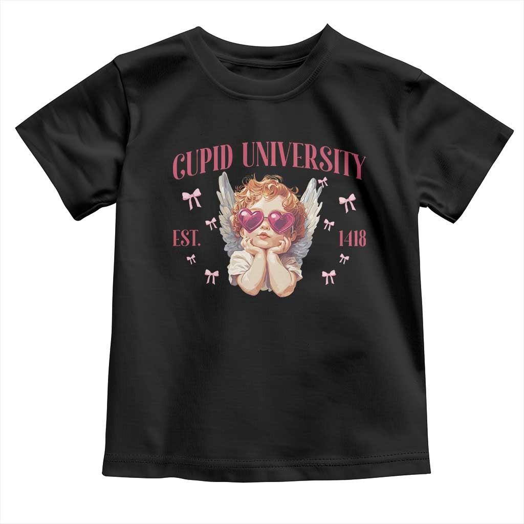 Cupid University Toddler T Shirt Cute Valentines Day Funny College - Wonder Print Shop