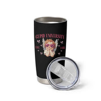 Cupid University Tumbler Cup Cute Valentines Day Funny College - Wonder Print Shop