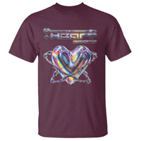 Funny Anti Valentines Day T Shirt Heart Protect Anti Love Single Day