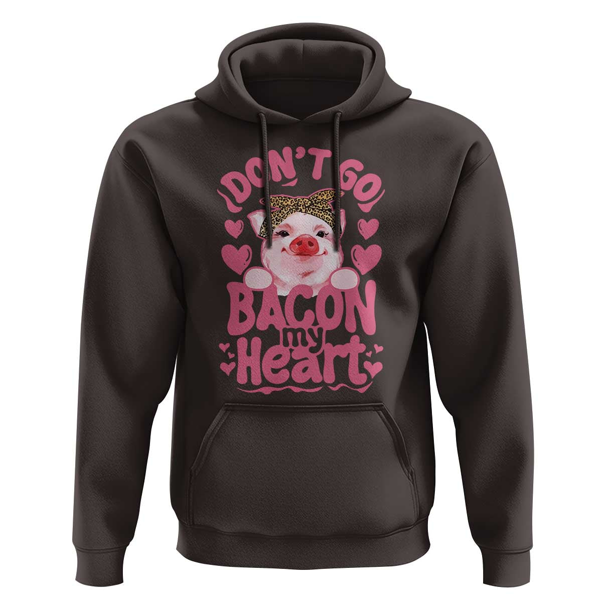 Valentines Party Hoodie Don't Go Bacon My Heart Funny Couple