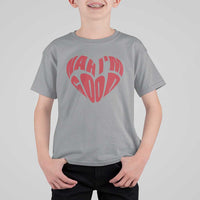 Anti Valentines Day T Shirt For Kid Heart Nah Im Good Funny Single Awareness Gift