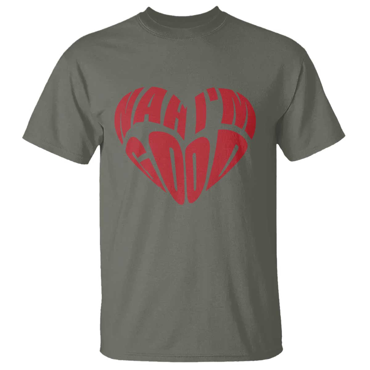 Anti Valentines Day T Shirt Heart Nah Im Good Funny Single Awareness Gift