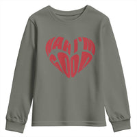 Anti Valentines Day Youth Sweatshirt Heart Nah Im Good Funny Single Awareness Gift