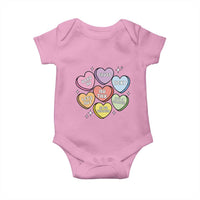 Funny Anti Valentines Day Baby Onesie Sarcasm Conversation Candy Hearts