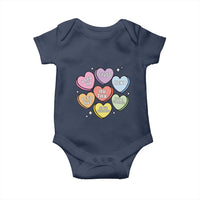 Funny Anti Valentines Day Baby Onesie Sarcasm Conversation Candy Hearts