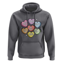 Funny Anti Valentines Day Hoodie Sarcasm Conversation Candy Hearts