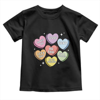 Funny Anti Valentines Day Toddler T Shirt Sarcasm Conversation Candy Hearts