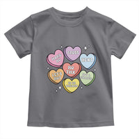 Funny Anti Valentines Day Toddler T Shirt Sarcasm Conversation Candy Hearts