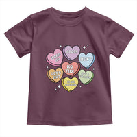 Funny Anti Valentines Day Toddler T Shirt Sarcasm Conversation Candy Hearts
