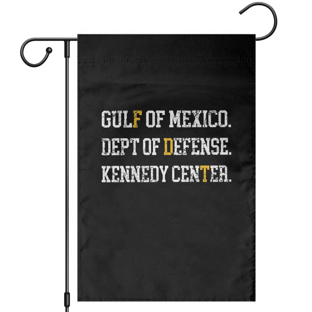 Subtle FDT Garden Flag Vintage Gulf of Mexico Dept Of Defense Kennedy Center
