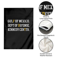 Subtle FDT Garden Flag Vintage Gulf of Mexico Dept Of Defense Kennedy Center