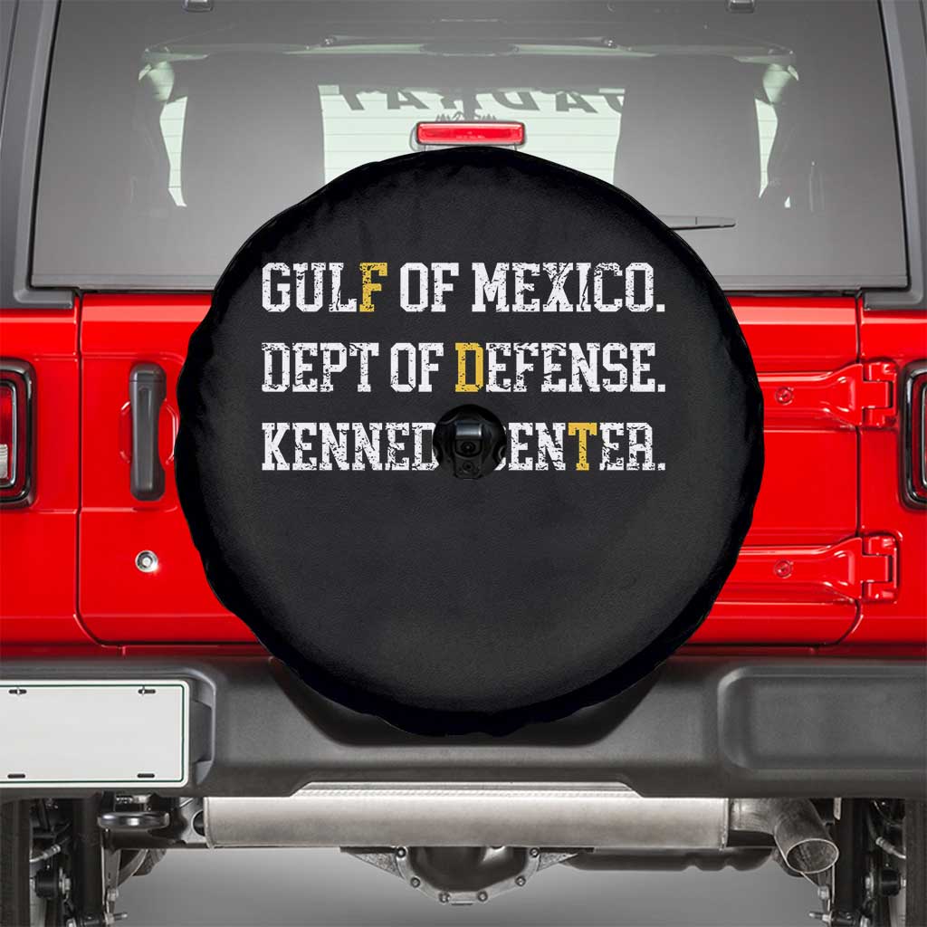 Subtle FDT Spare Tire Cover Vintage Gulf of Mexico Dept Of Defense Kennedy Center