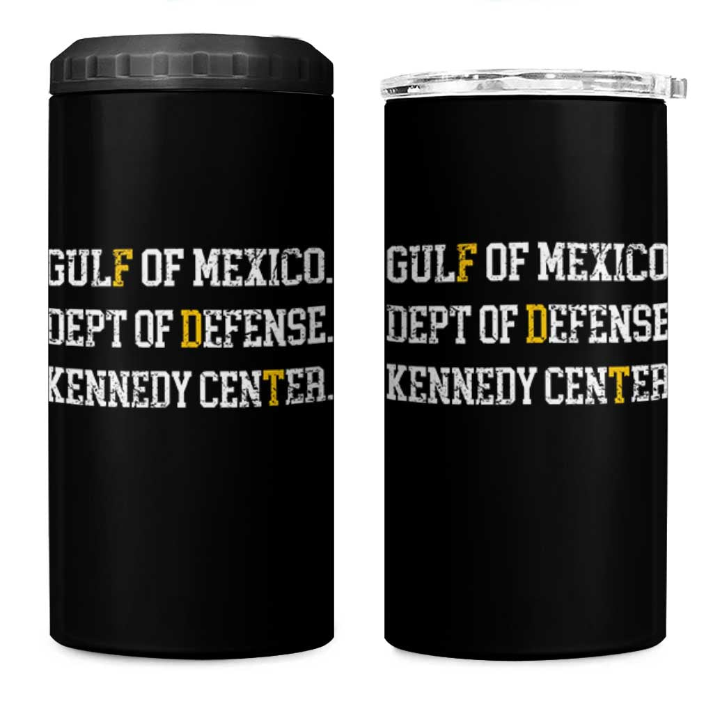 Subtle FDT 4 in 1 Can Cooler Tumbler Vintage Gulf of Mexico Dept Of Defense Kennedy Center