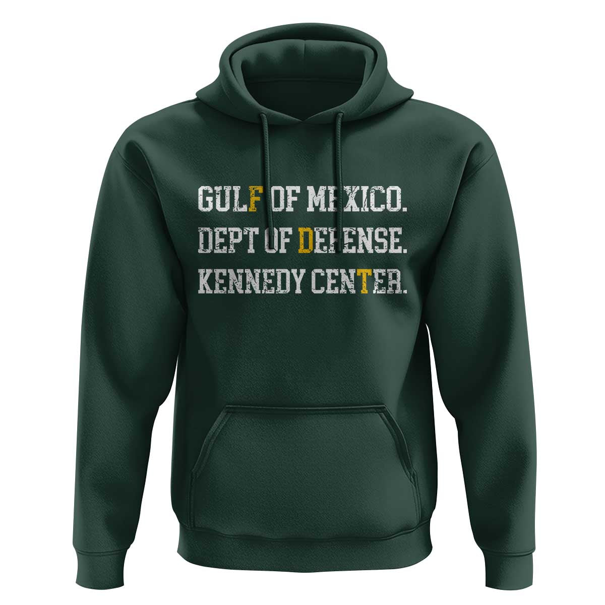 Subtle FDT Hoodie Vintage Gulf of Mexico Dept Of Defense Kennedy Center