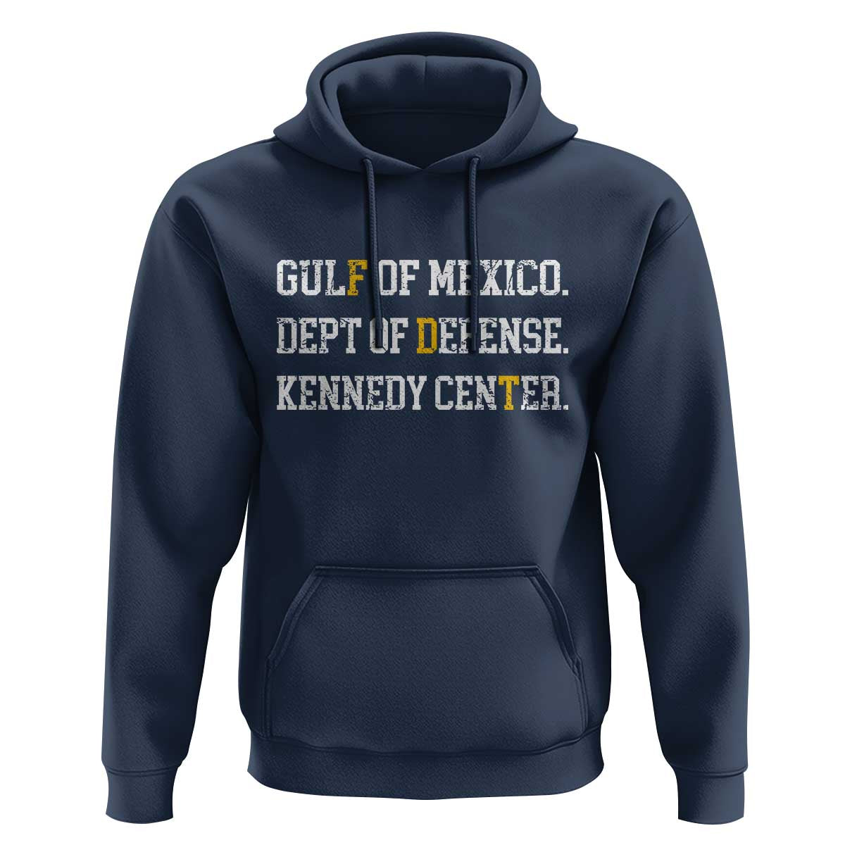 Subtle FDT Hoodie Vintage Gulf of Mexico Dept Of Defense Kennedy Center