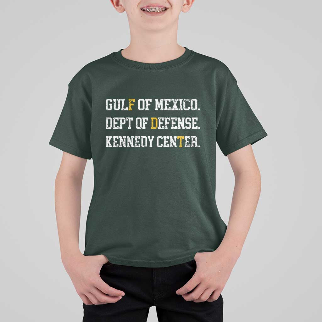 Subtle FDT T Shirt For Kid Vintage Gulf of Mexico Dept Of Defense Kennedy Center
