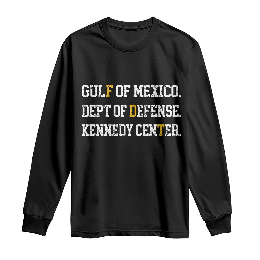Subtle FDT Long Sleeve Shirt Vintage Gulf of Mexico Dept Of Defense Kennedy Center
