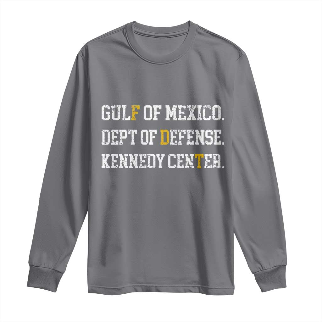 Subtle FDT Long Sleeve Shirt Vintage Gulf of Mexico Dept Of Defense Kennedy Center