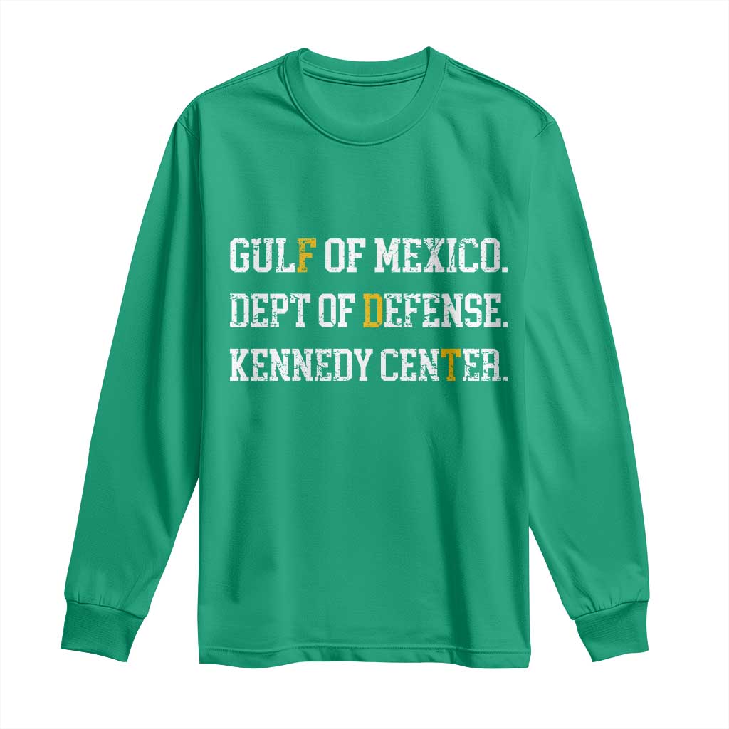 Subtle FDT Long Sleeve Shirt Vintage Gulf of Mexico Dept Of Defense Kennedy Center